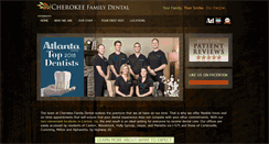 Desktop Screenshot of cherokeefamilydental.com